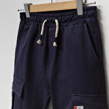 Erkek Çocuk Kargo Cepli Paçası Beli Lastikli 2ip Eşofman Altı %100 Pamuklu