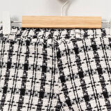 Ekose Tuvit Kumaş Çocuk Şort Etek %100 Pamuk