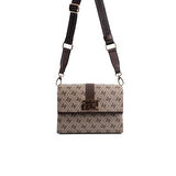 Silver Polo  Kadın Çapraz Çanta 1009-47968 SILVER POLO ÇAPRAZ Kadın ÇANTASI M178 KOYU BEJ-MAT KAHVE