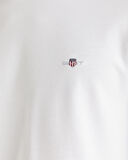 GANT Erkek Beyaz Slim Fit Bisiklet Yaka Uzun Kollu T-Shirt
