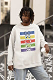 Insiide Out Ters Yüz Baskılı Unisex Oversize Sweatshirt