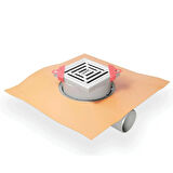 HÜPPE Master X Yalıtımlı Noktasal Su Gideri 10x10Mat Yndn