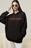 Justin Bieber 194 Baskılı Unisex Oversize Tasarım Şarkıcı Hoodie
