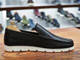 SİYAH CİLT HAKİKİ DERİ ERKEK LOAFER AYAKKABI