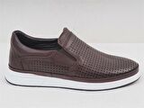 KAHVE CİLT HAKİKİ DERİ ERKEK CASUAL AYAKKABI