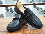 LACİVERT CİLT HAKİKİ DERİ ERKEK LOAFER AYAKKABI