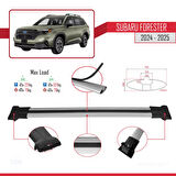 Subaru Forester (AYRIK) 2024-2025 Arası ile Uyumlu FLY Model Ara Atkı Tavan Barı Gri 3 Adet