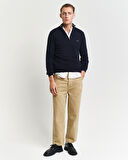 GANT Erkek Lacivert Regular Fit Yarım Fermuarlı Kazak