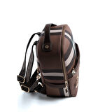 Silver Polo  Kadın Sırt Çantası 1061-48058 SILVER POLO MK85 Koyu Kahve-Mat Kahve