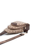 Silver Polo  Kadın Bel Çantası 959-48062 SILVER POLO FREEBAG M178 KOYU BEJ-MAT KAHVE