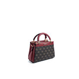 Silver Polo  Kadın Omuz Çantası 1193-48067 SILVER POLO Kadın ÇANTASI M178 KAHVE SARI-MAT BORDO