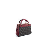 Silver Polo  Kadın Omuz Çantası 1193-48067 SILVER POLO Kadın ÇANTASI M178 KAHVE SARI-MAT BORDO