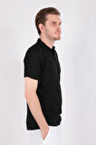 Five Pocket Slım Fıt Erkek Fp24B2063 Yarım Pat Polo Yaka T-Shırt