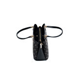 Silver Polo  Kadın Omuz Çantası 1205-48158 SILVER POLO Kadın ÇANTASI M178 FÜME-MAT SİYAH