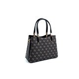 Silver Polo  Kadın Omuz Çantası 1205-48158 SILVER POLO Kadın ÇANTASI M178 FÜME-MAT SİYAH