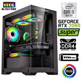 Xaser Xsr1083 i5 10400F 32GB Ram 1TB M.2 NVMe SSD 8GB RTX2060 SUPER  23.8" 180Hz Oyuncu Bilgisayarı