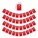Büyük ipli Türk Bayrağı Kağıt İpli Bayrak - 1 Adet