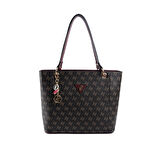 Silver Polo  Kadın Omuz Çantası 1176-48187 SILVER POLO Kadın ÇANTASI M178 KAHVE SARI-MAT BORDO