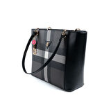 Silver Polo  Kadın Omuz Çantası 1176-48191 SILVER POLO Kadın ÇANTASI MK129 SİYAH-MAT SİYAH