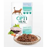 Optimeal Morina Balıklı-Sebzeli Jöleli Yaş Kedi Maması 85 gr JetSepet