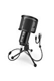 K683a Usb Mikrofon Canlı Yayın Podcast Youtuber Gamer Bilgisayar Mikrofonu