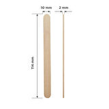 Staleks Ahşap Wax Sir Ağda Spatulası İnce 100lü