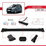 Dacia Dokker (K67) 2012-2024 Arası ile Uyumlu FLY Model Ara Atkı Tavan Barı Siyah 2 Adet