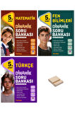 5. Sınıf 2025 Turuncu Dinamik Matematik Fen ve Türkçe Soru Bankası 3lü Set