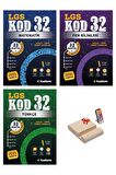 LGS 8. SINIF KOD32 MATEMATİK FEN VE TÜRKÇE SORU BANKASI 3LÜ SET