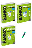 7. Sınıf Banko Serisi Matematik Türkçe ve Fen 3lü Set Soru Bankası