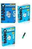 5. Sınıf Banko Serisi Matematik Türkçe ve Fen 3lü Set Soru Bankası