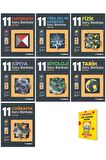 11. Sınıf (Matematik Edebiyat Fizik Kimya Biyoloji Tarih Coğrafya) Tüm Dersler Soru Bankası 7li Set