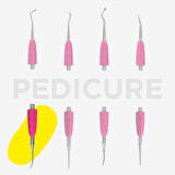 Staleks UNIQ Combo Değiştirilebilir Çalışma Ucu Eğimli Pedikür ve Batık Törpüsü WPPQ-35