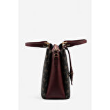Silver Polo  Kadın Omuz Çantası 969-48281 SILVER POLO Kadın ÇANTASI M178 KAHVE SARI-MAT BORDO