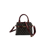 Silver Polo  Kadın Omuz Çantası 1149-48285 SILVER POLO Kadın ÇANTASI M178 KAHVE SARI-MAT BORDO