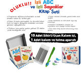 İzli Abc ve Sayıcıklar Kitabları Oluklu Seti (1AdetSihirliUçanKalem-TutmaAparatı, 10 Adet Kalem İçi)