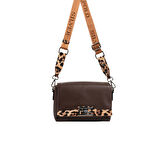 Silver Polo  Kadın Çapraz Çanta 1257-48299 SILVER POLO ÇAPRAZ Kadın ÇANTASI M105 KAHVE-MAT LEOPAR TABA