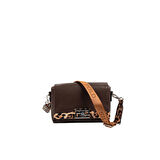 Silver Polo  Kadın Çapraz Çanta 1257-48299 SILVER POLO ÇAPRAZ Kadın ÇANTASI M105 KAHVE-MAT LEOPAR TABA