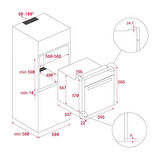 HLB 8600 BK SİYAH FIRIN 