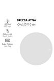 Brezza 110 Cm Buğu Önleyici Led Ayna