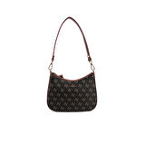 Silver Polo  Kadın Omuz Çantası 1259-48386 SILVER POLO Kadın ÇANTASI M178 KAHVE SARI-MAT BORDO