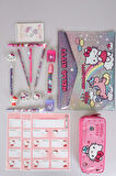 DEKOMUS İLE YENİ SEZON LİSANSLI HELLO KITTY 9 PARÇA " FULL " KALEM SETİ 