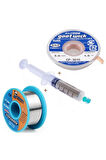 Üçlü Lehim Seti Mechanic 63SN/37PB Flux %1-3 40Gr 03MM