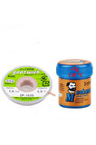 2İN1 Arada 138C Krem Lehim Sıvı Lehim Solder Paste 42GR Lehim Emme Temizleme Teli 1,5mm cp-1515