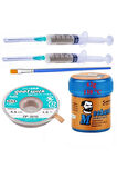 SolderPaste MEChnic 138C Krem Lehim 42g Sıvı Lehim ve Flux Lehim Toplama Fırça Seti 3,5MM 5İN1