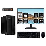 Acer Aspire TC1760 i3 12100 64GB 1TB SSD FDOS DT.BHUEM.004 MASAÜSTÜ PC & 23.8" MONİTÖR