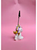 Sevimli Renkli Unicorn Tek Boynuzlu At Fotoğraf Not Tutacağı Notluk Not Tutucu