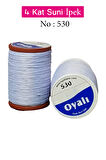 Oyalı 4 Kat Suni İpek İplik İğne Oyası Boncuk İpi Tığ Oyası No:530