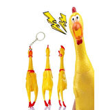 Bağıran Tavuk Anahtarlık Çığlık Atan Horoz Oyuncak Shrilling Chicken (16 cm)- 1 Adet