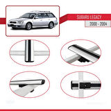 Subaru Legacy 3 (BE) 2000-2004 Arası ile Uyumlu BASIC Model Ara Atkı Tavan Barı Gri 2 Adet